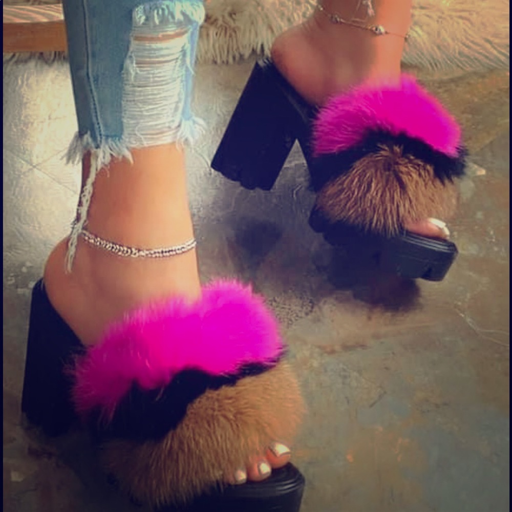 Fur heels